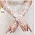 cheap Party Gloves-Tulle Wrist Length Glove Bridal Gloves With Rhinestone