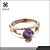 abordables Bague-Bagues Affirmées Mode Zircon Plaqué Or Rose Bijoux Pour Mariage Soirée 1pc