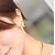 billige Mode Øreringe-Women&#039;s Cubic Zirconia Stud Earrings Butterfly Animal Pearl Cubic Zirconia Earrings Jewelry Rainbow / Gold For