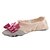 baratos Sapatilhas de Ballet-Sapatilhas de Balé Sapatilha Laço(s) Sem Salto Não Personalizável Sapatos de Dança Bege / Vermelho / Rosa claro / Interior