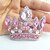 cheap Brooches-Wedding Accessories Silver-tone Pink Rhinestone Crystal Crown Brooch Art Deco Crystal Brooch Bouquet Women Jewelry
