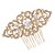 cheap Hair Jewelry-Women Wedding Bridal Hair Comb with Gold Rhinestone