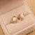 cheap Earrings-Stud Earrings For Women&#039;s Pearl Wedding Masquerade Engagement Party Pearl Imitation Pearl Alloy Geometrical Gold