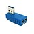 billige USB-kabler-vertikale vinkelen 90 grader usb 3.0 hann til hunn adapter konverter coupler kontakt adapter blå