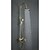 זול ברזים למקלחת-ברז למקלחת - עתיקה TI-PVD מותקן על הקיר שסתום קרמי Bath Shower Mixer Taps / Brass / שתי ידיות שלושה חורים