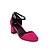 Χαμηλού Κόστους Γυναικεία Τακούνια-Γυναικεία παπούτσια - Γόβες - Φόρεμα - Χαμηλό Τακούνι - Στρογγυλή Μύτη - Δερματίνη - Μαύρο / Ροζ / Κόκκινο