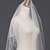 cheap Wedding Veils-Two-tier Pearl Trim Edge Wedding Veil Elbow Veils with Pearl 35.43 in (90cm) Tulle / Angel cut / Waterfall