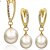 cheap Jewelry Sets-Jewelry Set Vintage Party Work Fashion Pearl 18K Gold Earrings Jewelry Gold For Party Special Occasion Anniversary Birthday Gift