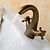 abordables Robinets pour baignoire-Robinet de baignoire - Décoration artistique / Rétro Chrome Soupape en laiton Bath Shower Mixer Taps / Mitigeur un trou