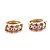 cheap Earrings-Hoop Earrings Cubic Zirconia Gold Plated Jewelry For 2pcs