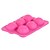 baratos Formas para Bolos-2pcs 6 capacidade de bolo de silicone baking molde - rosa