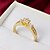 Χαμηλού Κόστους Δαχτυλίδια-Δαχτυλίδι Cubic Zirconia Πασιέντζα Χρυσό Χρυσή 2 18Κ Επίχρυσο Επιχρυσωμένο κυρίες 6 7 8 9 / Γυναικεία