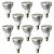 abordables Ampoules électriques-6W E14 Spot LED 4 LED Haute Puissance 530-580 lm Blanc Chaud AC 100-240 V 10 pièces