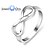 abordables Bague-Femme Argent Argent sterling Argent Infini simple Mode Quotidien Bijoux Double Infini