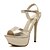 cheap Women&#039;s Sandals-Women&#039;s Shoes Stiletto Heel Heels Sandals Outdoor/Office &amp; Career Silver/Rose Gold
