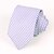 זול אביזרים לגברים-עניבות - משובץ (סגול/לבן/שמפנייה , משי)