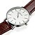 cheap Dress Classic Watches-Men&#039;s Wrist Watch Quartz Minimalist Casual Watch Analog White Black Red / One Year / Quilted PU Leather / Japanese