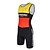 Χαμηλού Κόστους Γυναικεία ρούχα τριάθλου-Εξατομικευμένα Ρούχα Ποδηλασίας Ανδρικά Γυναικεία Αμάνικο Ολόσωμη στολή για τρίαθλο - Κόκκινο / Κίτρινο 12γρ Ποδήλατο Αναπνέει, Ανατομικός Σχεδιασμός, Πίσω τσέπη / Υψηλή Ελαστικότητα