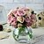 abordables Fleurs artificielles-Fleurs de mariage Rond Roses Bouquets Mariage Rose Satin 5.51&quot;(Env.14cm)