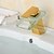 Недорогие Смесители для раковины в ванной-Ванная раковина кран - Водопад Ti-PVD По центру Одно отверстие / Одной ручкой одно отверстиеBath Taps / Латунь