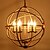 preiswerte Kerzenlicht-Design-50 cm Candle-Art Kronleuchter Metall Kugel Lackierte Oberflächen Rustikal / Ländlich 110-120V / 220-240V