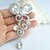 cheap Brooches-Wedding Accessories Wedding Deco Silver-tone Clear Rhinestone Crystal Bridal Brooch Bridal Bouquet Drop Wedding Brooch