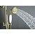 זול ברזים למקלחת-ברז למקלחת - עתיקה TI-PVD מותקן על הקיר שסתום קרמי Bath Shower Mixer Taps / Brass / שתי ידיות שלושה חורים