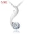 cheap Necklaces-NBE Sterling Silver/Zircon Necklace Pendant Necklaces/Chain Necklaces Wedding/Party/Daily/Casual 1pc