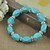 cheap Bracelets-Polygon carved turquoise bracelets