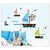 abordables Autocollants muraux-singe cherchent bateau de rêve dans le mur de la mer autocollants muraux PVC zooyoo7043 animale amovibles autocollants bricolage décoratif