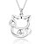 cheap Necklaces-Cubic Zirconia - Sterling Silver, Cubic Zirconia White Necklace For Wedding, Party, Special Occasion / Anniversary / Birthday / Engagement / Gift / Daily