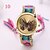 baratos Vip Deal-as mulheres se vestem relógios relógio de ouro novo designer chegada genebra tecidos à mão borboleta relógio de pulso pulseira artesanal