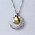 cheap Necklaces-Women&#039;s Couple&#039;s Necklace Heart Alloy Silver Necklace Jewelry For Birthday Gift