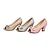 cheap Women&#039;s Heels-Women&#039;s Spring / Summer Chunky Heel Dress Party &amp; Evening Leatherette Golden / Pink / Silver / 2-3