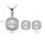 abordables Parure Bijoux-Cristal Cristal haut de gamme Parure de Bijoux Rétro Vintage Soirée Travail Simple Zirconium Imitation Diamant Des boucles d&#039;oreilles Bijoux Dorée Rose / Argent Pour 1 set / Boucles d&#039;Oreilles