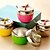 abordables Ustensiles et Gadgets de Cuisine-pomme en acier inoxydable en forme de pot assaisonnement boîte à épices avec l&#039;outil de cuisine cuillère (couleur aléatoire)