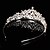cheap Hair Jewelry-Bridal Crown Silver Tiara Queen Crystal/Diamond Hairclips Headpiece Handmake For Wedding/Party