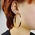 cheap Earrings-Women&#039;s Hoop Earrings Statement Jewelry Fashion Alloy Circle Jewelry