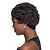 halpa Synteettiset trendikkäät peruukit-Synteettiset peruukit Laineita Laineita Otsatukalla Peruukki Lyhyt Musta Synteettiset hiukset Naisten Musta