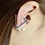 olcso Divat fülbevalók-Női Klipszes fülbevalók Nyilatkozat Személyre szabott Fülbevaló Ékszerek Fehér / Fekete / Arany Kompatibilitás