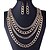 cheap Jewelry Sets-XIXI  Women Latest Fashion Alloy Rhinestone Imitation Pearl Necklace/Earrings Sets