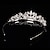 cheap Headbands-Bridal Crown Silver Tiara Queen Flower Leaf Butterfly Crystal/Diamond Hairclips Headpiece Wedding/Party
