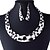 cheap Jewelry Sets-Jewelry Set - Cubic Zirconia Vintage, Party, Casual Include Hoop Earrings White / Rainbow For Party / Necklace