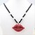 cheap Necklaces-New Arrival Fashional Hot Selling Poopular Rhinestone Bead Lip Necklace