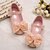 Недорогие Обувь для девочек-ДЕВУШКА - Обувь на плоской подошве ( Розовый/Бежевый ) - Удобная обувь/Балетки/С круглым носком
