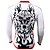cheap Women&#039;s Cycling Clothing-ILPALADINO Men&#039;s Long Sleeve Cycling Jersey Winter Fleece Polyester White Wolf Bike Jersey Top Mountain Bike MTB Road Bike Cycling Breathable Quick Dry Ultraviolet Resistant Sports Clothing Apparel