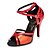 abordables Chaussures de danses latines-Chaussures de danse(Rouge) -Non Personnalisables-Talon Aiguille-Flocage-Salsa