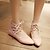 abordables Ballerines femme-Femme Chaussures Similicuir Printemps Eté Automne Talon Plat Lacet Pour Habillé Blanc Noir Rouge Rose