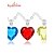 cheap Necklaces-Topaz Pendant Necklace Heart Love Ladies Synthetic Gemstones Silver Plated Topaz Yellow Red Blue Necklace Jewelry For Wedding Party Daily Casual Sports