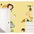 abordables Autocollants muraux décoratifs-dessin animé enfants chambre stickers muraux pré-collé pvc décoration de la maison sticker mural stickers muraux pour chambre salon maternelle 90 * 30 cm